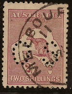 AUSTRALIA 1929 2/- Roo Small OS SG O117 U #AIO422 - Servizio