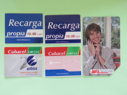 Cuba And Italia 2016 Phone Cards - Storia Postale