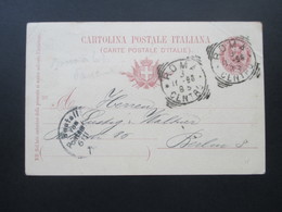 Italien Ganzsache P 31 Gedenkarte Vermählung Des Kronprinzen! Roma - Berlin Mit AK Stempel - Entiers Postaux