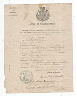 Certificat De Mariage ,86 ,Vienne , Chatellerault,1881, Frais Fr 1.55 E - Ohne Zuordnung