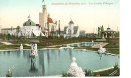 Bruxelles - CPA - Brussel - Exposition 1910 - Les Jardins Français - Expositions Universelles