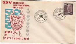 Spain  & FDC XXV Descenso Internacional Del Sella, Riba De Sella 1961(424) - Kanu