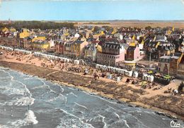 14-SAINT-AUBIN- VUE AERIENNE LA PLAGE ET LES VILLAS - Saint Aubin