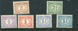 No 50-55 Cijfer Postfris - Unused Stamps