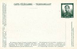 C011602-  XX Entier Postal J   Carte Télégramme N°1 Neuve - ALBERT I TYPE PELLENS BELGIQUE 30c Vert 1914 6.5€ - Sellos Telégrafos [TG]