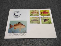 PORTUGAL CHINA MACAO FDC PEIXES DA REGIAO FISHS 1990 - FDC