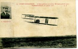 N°60859 -cpa Tissandier Pilotant Un Aéroplace Système Wright - Aviateurs