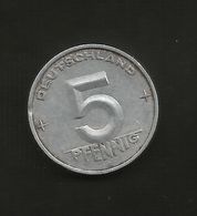 DDR / GERMANIA - 5 PFENNIG ( 1952 ) - 5 Pfennig