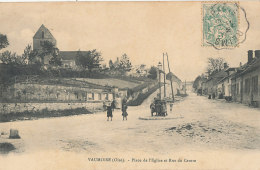 60 // VAUMOISE    Place De L'église Et Rue Du Centre - Vaumoise