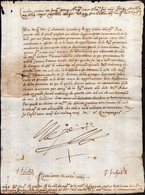 2 1550 - CARLO D'ASBURGO - Lettera A Firma Di Carlo V D'Asburgo, "jo El Rey", Imperatore Del Sacro Rom... - Autres & Non Classés