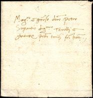 50 1422 - Piccola Lettera Completa Di Testo Da Murano 23/12/1422 A Torcello. Molto Bella. Rare Le Corri... - ...-1850 Préphilatélie