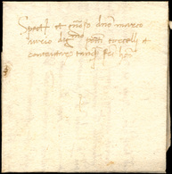 62 1466 - Piccola Lettera, Completa Di Testo, Da Napoli, Sigillo Di Chiusura Al Verso.... - 1. ...-1850 Vorphilatelie