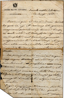 103 DIVISIONE MILITARE TERRITORIALE DI BOLOGNA - Divertente Lettera Intestata, Scritta Il 15/6/1866 (cin... - Unclassified