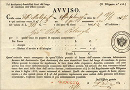 122 1857 - Avviso Per Un Gruppo Contenente Oro Con La Corsa Della Malleposta Da Casalmaggiore 17/6/1857 ... - Lombardy-Venetia