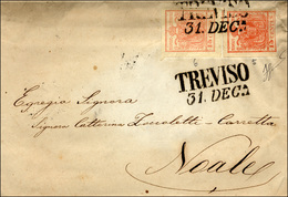 144 1852 - 15 Cent. Rosa, II Tipo, Perfetto, 15 Cent. Rosso, III Tipo, Sfiorato In Basso, Entrambi Carta... - Lombardo-Venetien