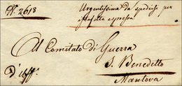 253 1848 - Lettera Prefilatelica In Franchigia Da Milano 27/4/1848 A San Benedetto, Manoscritto "Urgenti... - Lombardo-Venetien