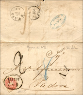 259 1866 - 5 Kr. Rosa, Dent. 9 1/2 (29), Perfetto, Su Fresca Lettera Da Trieste 4/9/1866 A Padova Dove G... - Lombardo-Vénétie