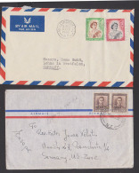 Wellington New Zealand  2 Covers, Letters  To Germany U.S. Zone Alemania - Lettres & Documents