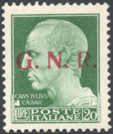 1903 1943 - 20 Lire Soprastampa G.N.R. Del II Tipo, Tiratura Di Brescia (487/II), Nuovo, Gomma Originale ... - Autres & Non Classés