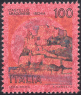 2052 1980 - 100 Lire Castelli, Stampa Del Rosso Fortemente Inchiostrata Che Ricopre L'intera Superficie D... - Autres & Non Classés