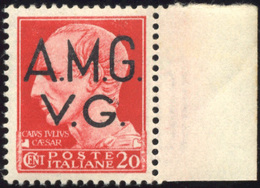 2092 1945 - 20 Cent. Imperiale, Filigrana Lettere 4/10 + Filigrana Corona Capovolta (3), Bordo Di Foglio,... - Sonstige & Ohne Zuordnung