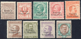 2178 TRENTINO ALTO ADIGE 1918 - Soprastampati Venezia Tridentina, Serie Completa (19/27), Perfetti, Gomma... - Autres & Non Classés