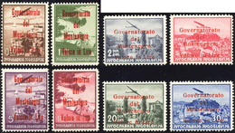 2272 MONTENEGRO POSTA AEREA 1942 - Soprastampati Governatorato Del Montenegro In Rosso (18/25), Gomma Ori... - Sonstige & Ohne Zuordnung