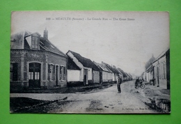 80-   MEAULTE - LA GRANDE RUE  ANIMEE - Meaulte