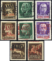 2307 ZANTE AMM. CIVILE GRECA 1943 - Tutti I Valori Emessi (1/6+A), Gomma Originale Integra, Perfetti. Cer... - Sonstige & Ohne Zuordnung