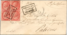 2315 EMISSIONI GENERALI 1864 - 40 Cent. De La Rue, Tiratura Di Londra (L20), Due Coppie, Perfette, Annull... - Autres & Non Classés