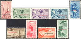 2423 1934 - Mondiali Di Calcio (75/79+A), Gomma Originale, Perfetti.... - Egée