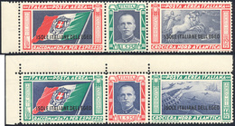 2427 POSTA AEREA 1933 - Trittici Crociera Balbo (A28/A29), Gomma Integra, Perfetti, Bordo Di Foglio. Ferr... - Egée