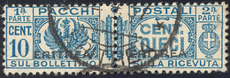 2460 PACCHI POSTALI 1937 - 10 Cent. Fascio Littorio Soprastampato (22), Usato, Perfetto. Ferrario.... - Erythrée