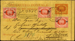 2627 1893 - 10 Cent. Su 20 Cent. Rosso Soprastampato (11), Tre Esemplari, Perfetti Ad Integrazione Di Un ... - Other & Unclassified