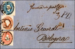 2774 AUSTRIA 1862 - 5 Kr. Vermiglio, 10 Kr. Bruno, 15 Kr. Azzurro (19/21), Alcune Piccole Riparazioni, Su... - Sonstige - Europa