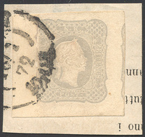 2785 AUSTRIA GIORNALI 1861 - 1,05 Kr. Grigio Chiaro (10), Perfetto E Con Margini Enormi, Usato Su Frammen... - Sonstige - Europa