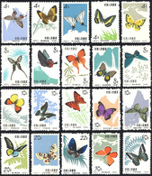 2970 1963 - Butterflies, Complete Set Of 20 Stamps (Yv.1446/1465, M. 689/698+726/735), O.g., MNH.... - Sonstige & Ohne Zuordnung