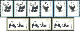 2974 1963 - Giant Panda, Three Complete Sets Of 3 Stamps (Yv.1493/1495, M. 736/738), O.g., MNH.... - Sonstige & Ohne Zuordnung