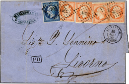 3001 EGITTO 1859 - 31 May 1859 - Double-rate Letter From Alexandria To Leghorn, Prepaid 1.80 Francs To De... - Sonstige & Ohne Zuordnung