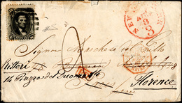 3008 USA 1867 - 15 Cent. Lincoln (31), Perfetto, Su Busta Da New York 3/8/1867 A Parigi, Poi Rispedita A ... - Other & Unclassified