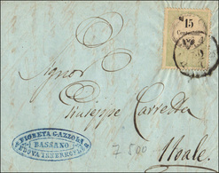 3022 LOMBARDO VENETO MARCHE DA BOLLO 1855/1856 - Quattro Lettere Da Bassano A Noale, Una Affrancata Con 1... - Other & Unclassified