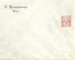 PrU-3  "Hossmann, Bern"             1907 - Stamped Stationery