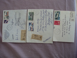 Lot De 3 Enveloppes En A.R. Diverses Années 71-63-                        Le Lot  1 Euro - 1859-1959 Lettres & Documents