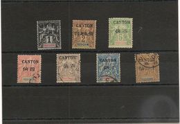 CANTON N° Y/T: 17/18*-20*-21/22°-25/26° Côte: 54,75 € - Unused Stamps