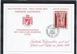 LINT 5  - LIECHTENSTEIN SOUVENIR 1976 - Lettres & Documents