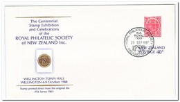 Nieuw Zeeland 1987, Prepaid Envelope, Stamped Royal Philatelic Society Wellington - Entiers Postaux