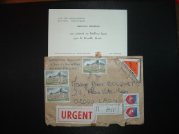 LR CR TP CHATEAU DE MALMAISON 3,00 X3 + ST LO 00,20 X2 OBL.6-1 1977 SAULXURES LES NANCY (54) GERARD DEGRON HORLOGERIE - Postal Rates