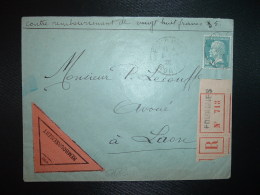 LR CR TP PASTEUR 1F50 OBL.6-10 29 FOURMIES NORD (59) - Postal Rates