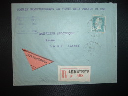 LR CR TP PASTEUR 1F50 OBL.22-9 30 ASNIERES SEINE (92) - Postal Rates