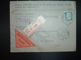 LR CR TP PASTEUR 1F50 OBL.16-5 30 LE RAINCY SEINE ET OISE (93) A. POINSOT Huissier - Postal Rates